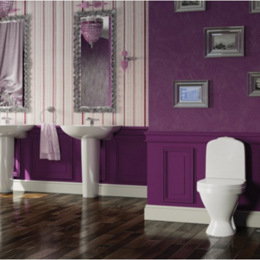 Унитаз-компакт напольный с бачком Sanita Luxe CLASSIC BASIC WC.CC/Classic/2-TM/WHT.G/S1 с сиденьем Soft close